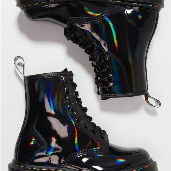 SOLD Dr. Martens 1460 RAINBOW IRIDESCENT Boots - Picture 2 of 7